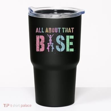 ALL ABOUT THAT BASE Purple Cheer Squad Tumbler