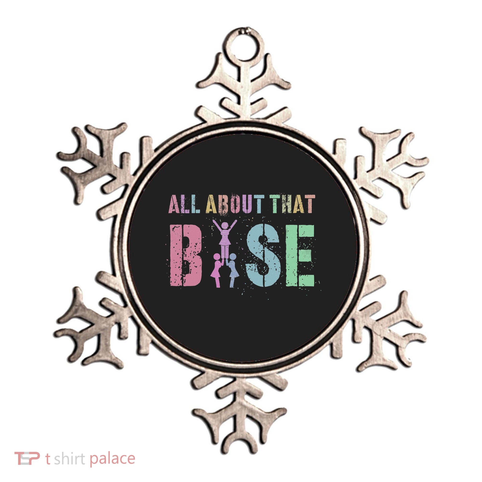 ALL ABOUT THAT BASE Purple Cheer Squad Ornament