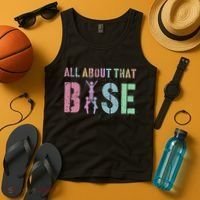 ALL ABOUT THAT BASE Purple Cheer Squad Tank Top thumb 4