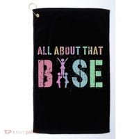 ALL ABOUT THAT BASE Purple Cheer Squad Golf Towel thumb 0