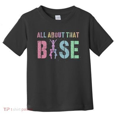 ALL ABOUT THAT BASE Purple Cheer Squad Toddler T-Shirt