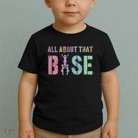 ALL ABOUT THAT BASE Purple Cheer Squad Toddler T-Shirt thumb 2