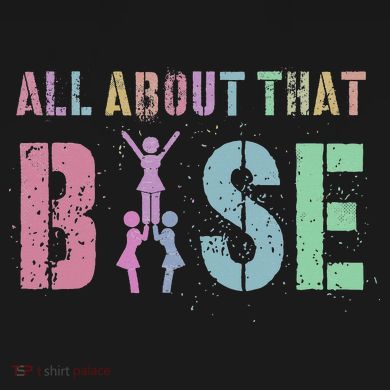 ALL ABOUT THAT BASE Purple Cheer Squad Women's T-Shirt