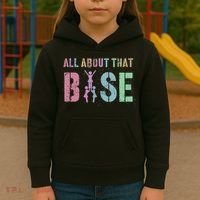 ALL ABOUT THAT BASE Purple Cheer Squad Kids Hoodie thumb 3
