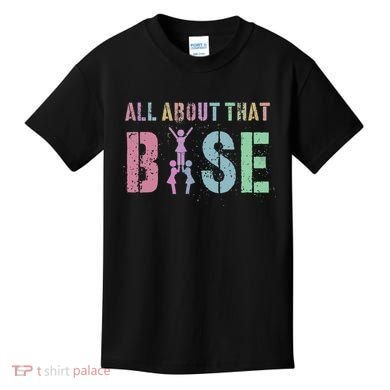 ALL ABOUT THAT BASE Purple Cheer Squad Kids T-Shirt