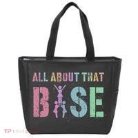 ALL ABOUT THAT BASE Purple Cheer Squad Tote Bag thumb 0