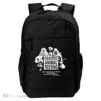 Against Animal Testing Farm Pet Liberation Right Vegan Retro Cool Gift Backpack thumb 0