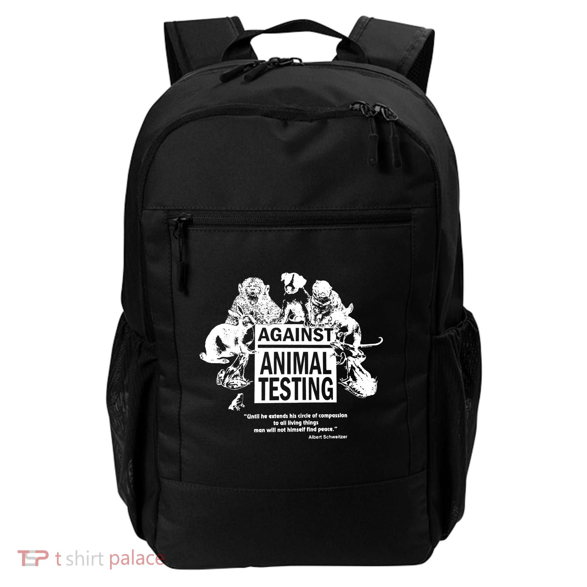 Against Animal Testing Farm Pet Liberation Right Vegan Retro Cool Gift Backpack
