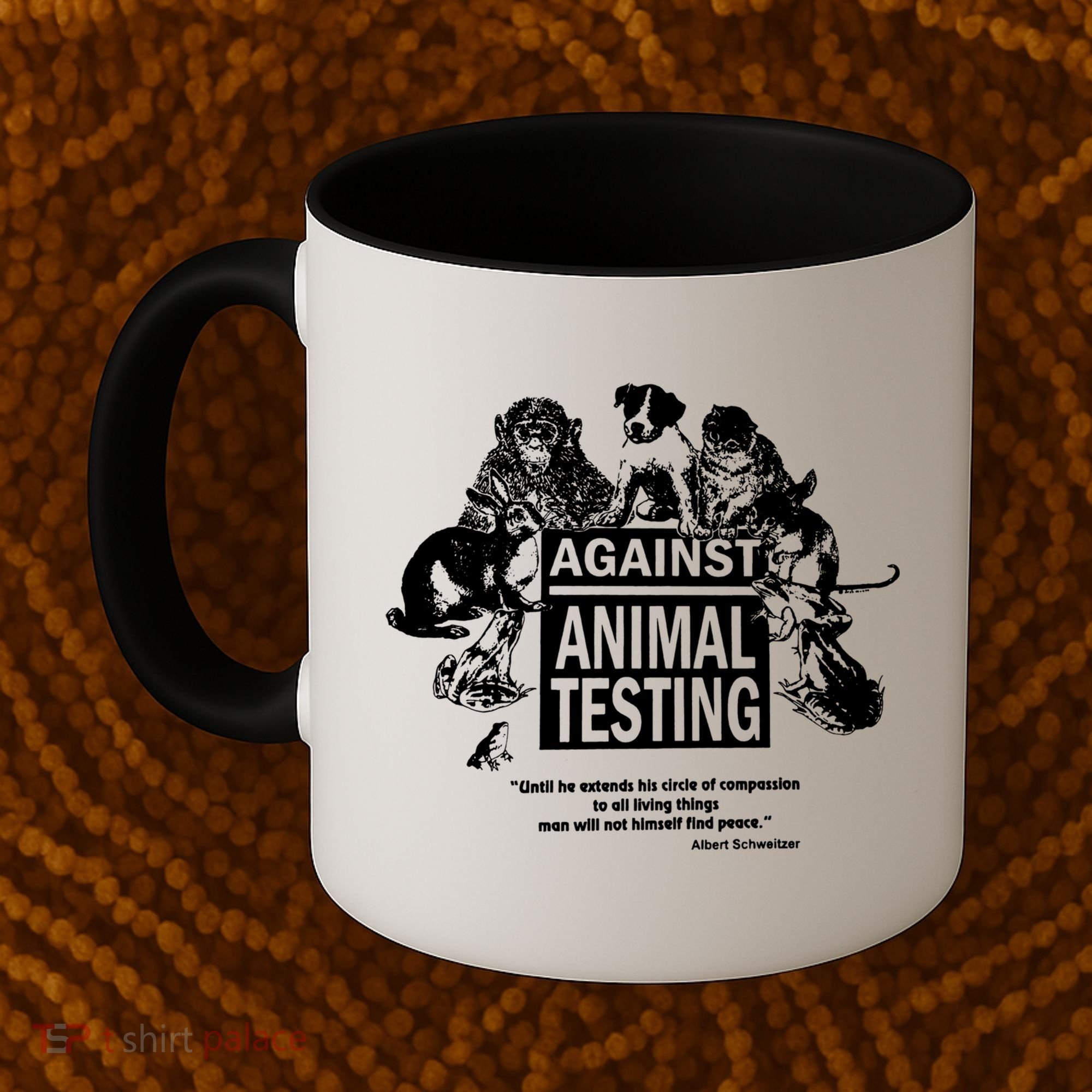 Against Animal Testing Farm Pet Liberation Right Vegan Retro Cool Gift Coffee Mug