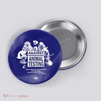 Against Animal Testing Farm Pet Liberation Right Vegan Retro Cool Gift Button