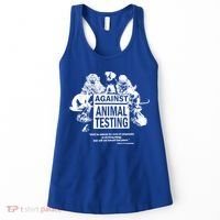 Against Animal Testing Farm Pet Liberation Right Vegan Retro Cool Gift Women's Tank Top thumb 0