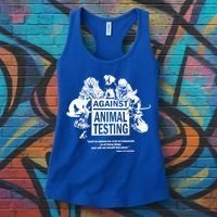 Against Animal Testing Farm Pet Liberation Right Vegan Retro Cool Gift Women's Tank Top thumb 3