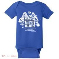 Against Animal Testing Farm Pet Liberation Right Vegan Retro Cool Gift Baby Bodysuit thumb 0