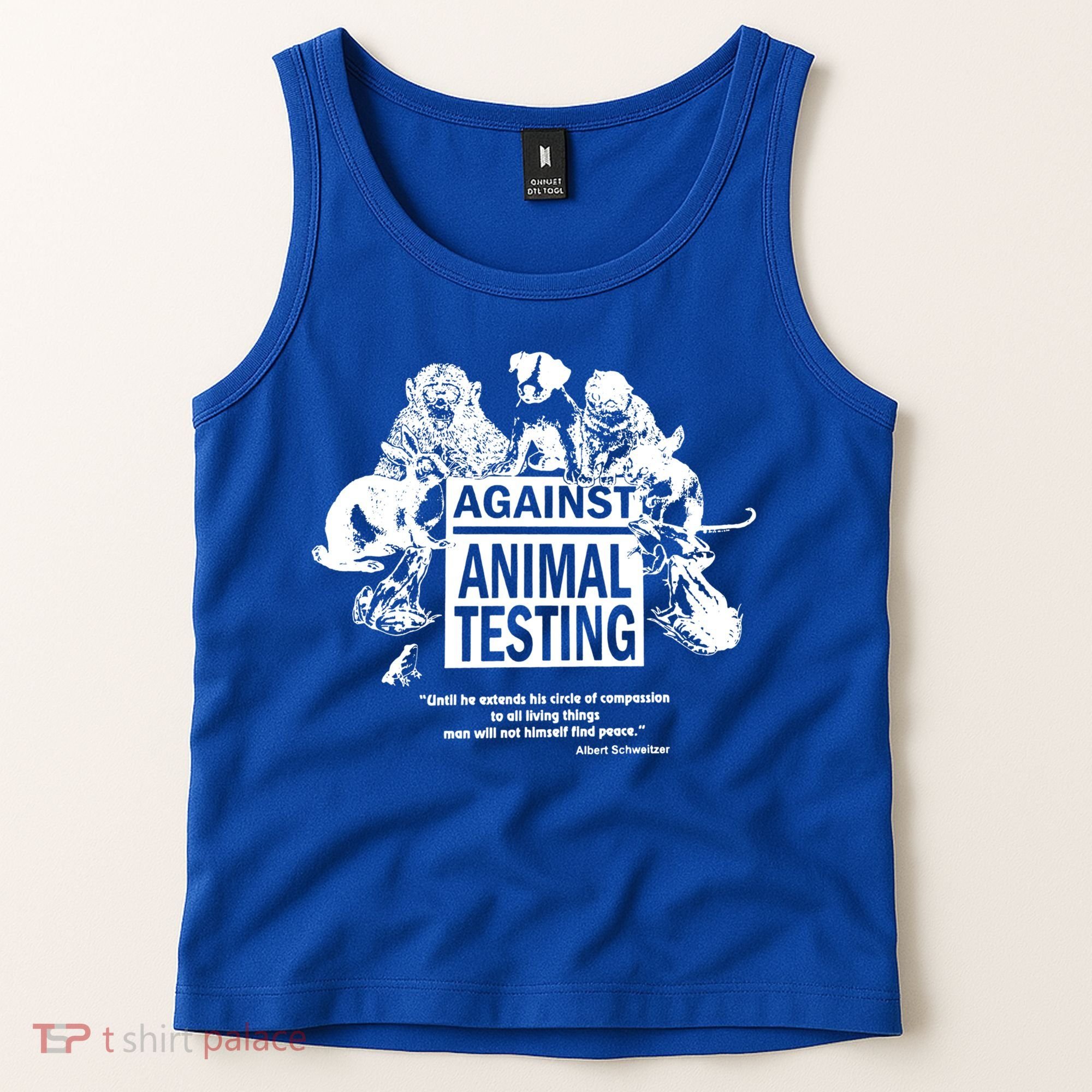 Against Animal Testing Farm Pet Liberation Right Vegan Retro Cool Gift Tank Top