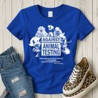 Against Animal Testing Farm Pet Liberation Right Vegan Retro Cool Gift Women's T-Shirt thumb 3