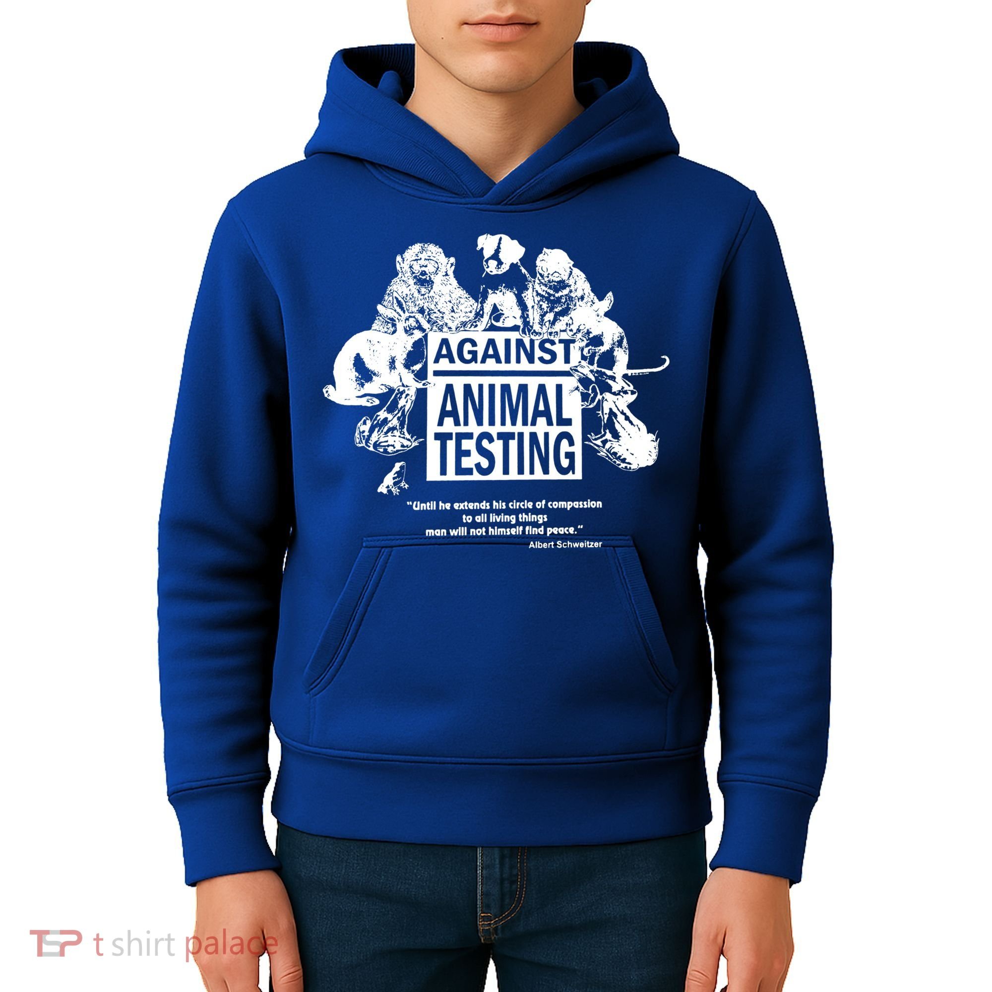Against Animal Testing Farm Pet Liberation Right Vegan Retro Cool Gift Kids Hoodie