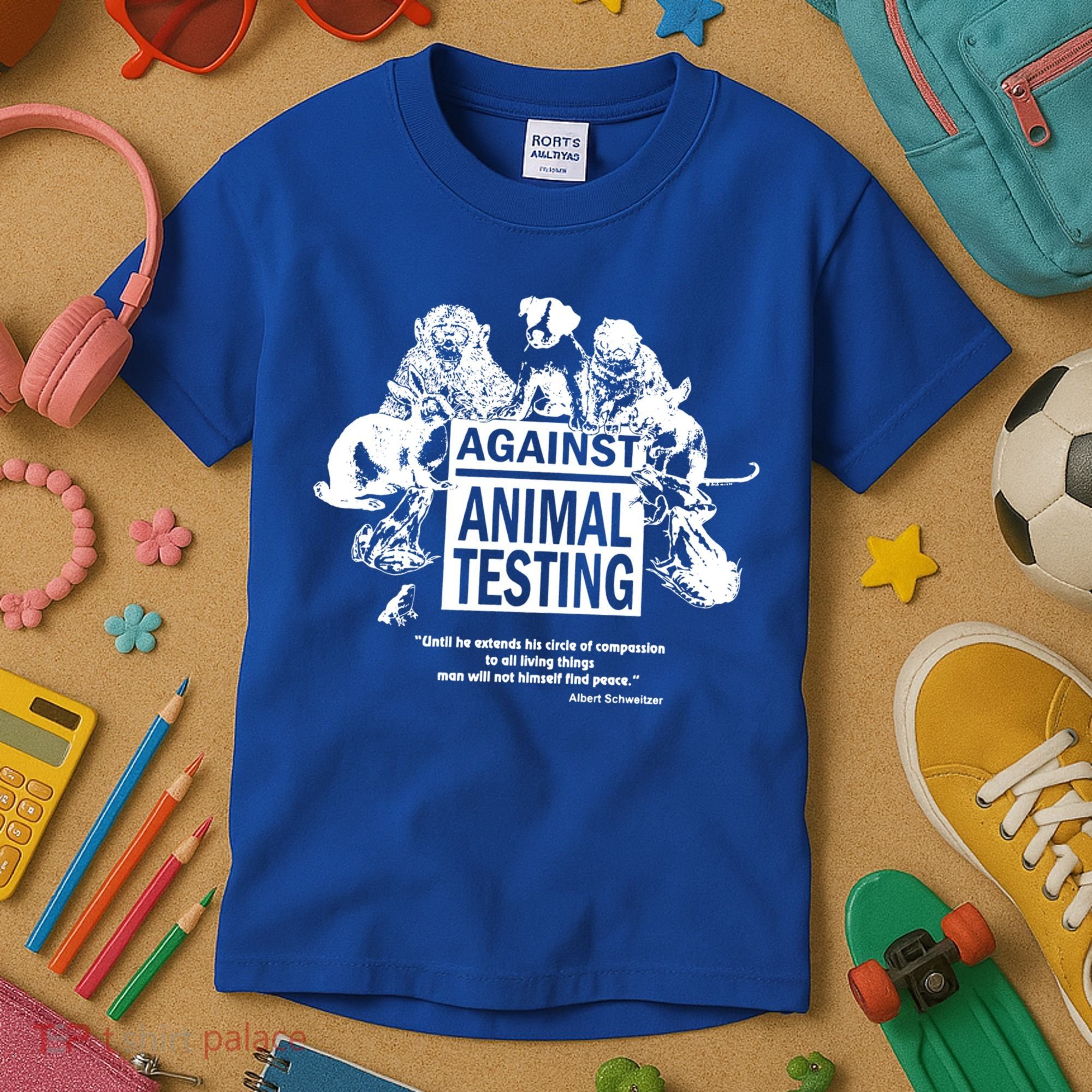 Against Animal Testing Farm Pet Liberation Right Vegan Retro Cool Gift Kids T-Shirt
