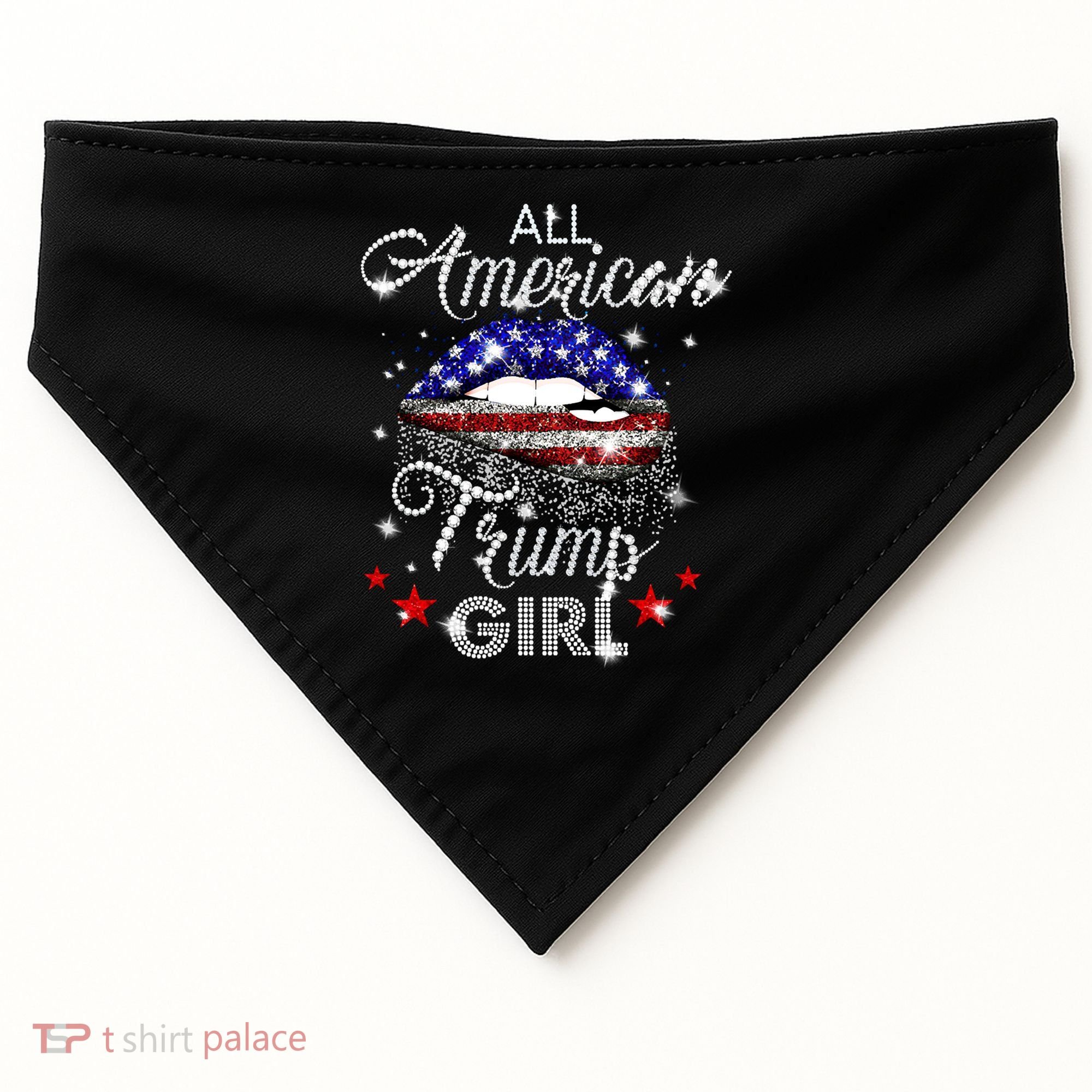 All American Trump Girl USA-Made Doggie Bandana