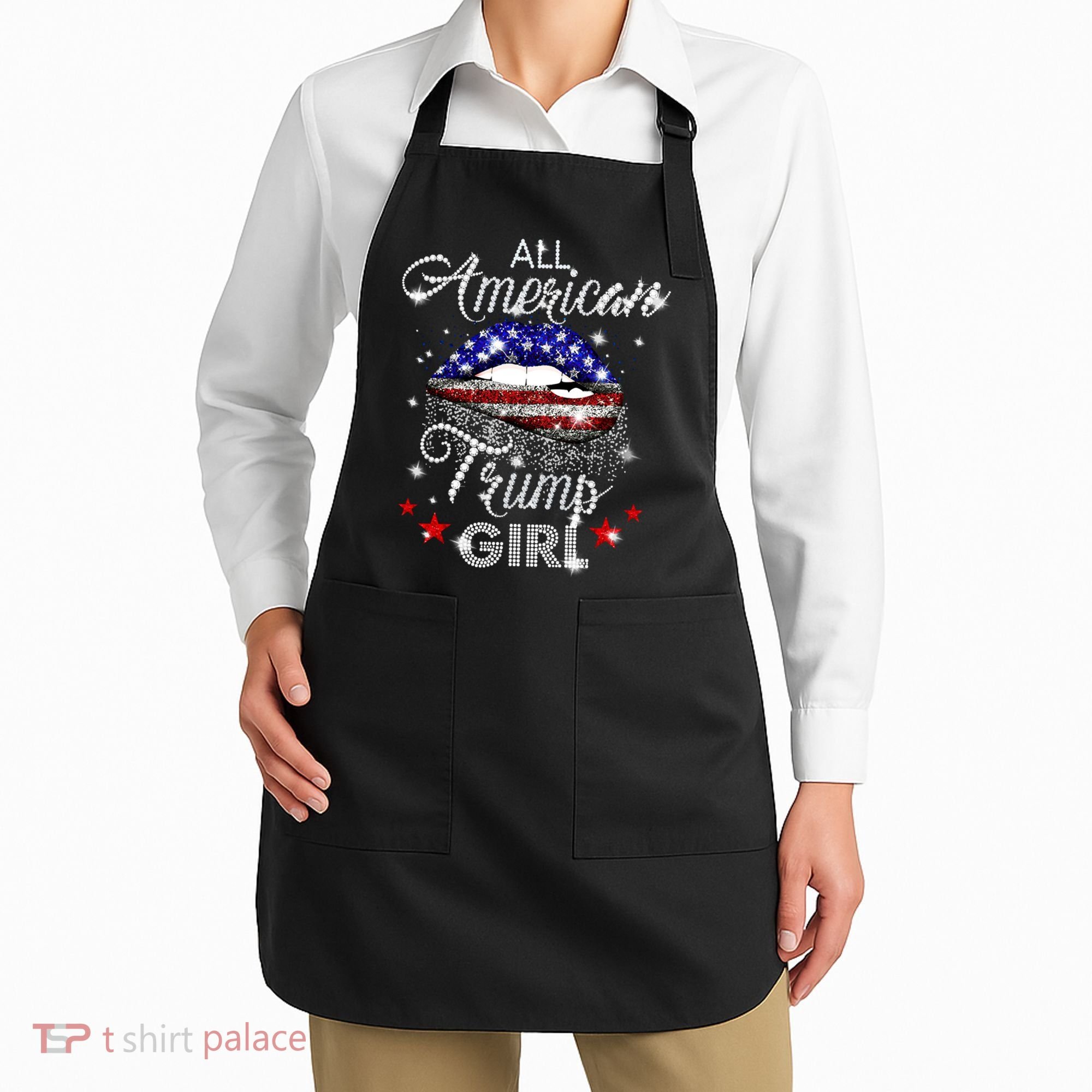 All American Trump Girl Apron