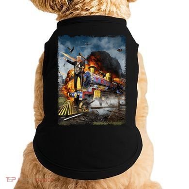All Aboard The Trump Train Graphic Art Doggie Tank
