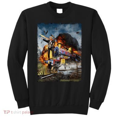 All Aboard The Trump Train Graphic Art Sweatshirt