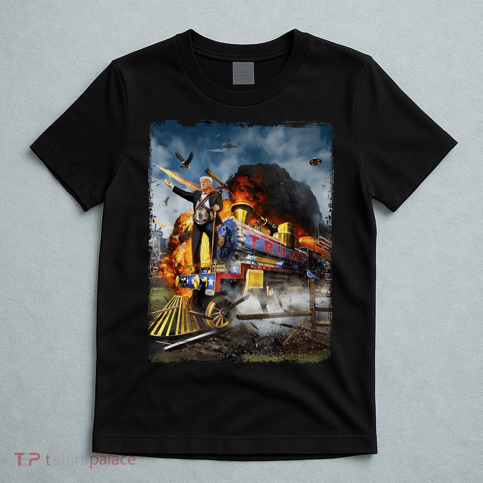 All Aboard The Trump Train Graphic Art T-Shirt