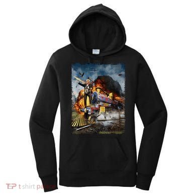 All Aboard The Trump Train Graphic Art Women's Hoodie