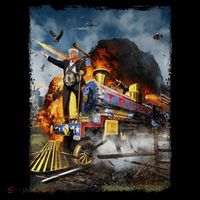 All Aboard The Trump Train Graphic Art Toddler Hoodie thumb 2
