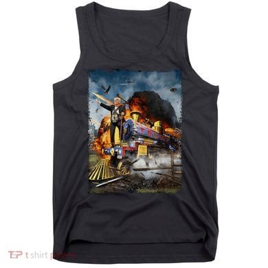 All Aboard The Trump Train Graphic Art Tank Top