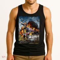 All Aboard The Trump Train Graphic Art Tank Top thumb 3