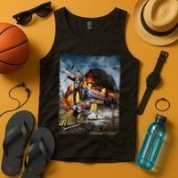 All Aboard The Trump Train Graphic Art Tank Top thumb 4