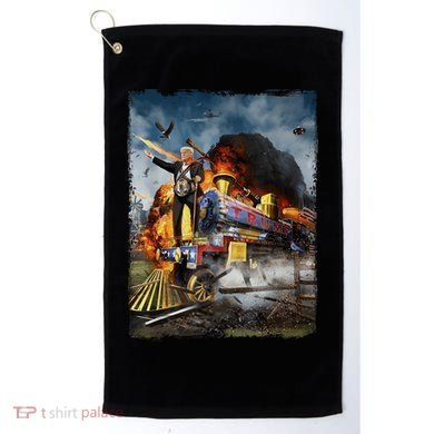 All Aboard The Trump Train Graphic Art Golf Towel