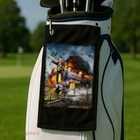 All Aboard The Trump Train Graphic Art Golf Towel thumb 2