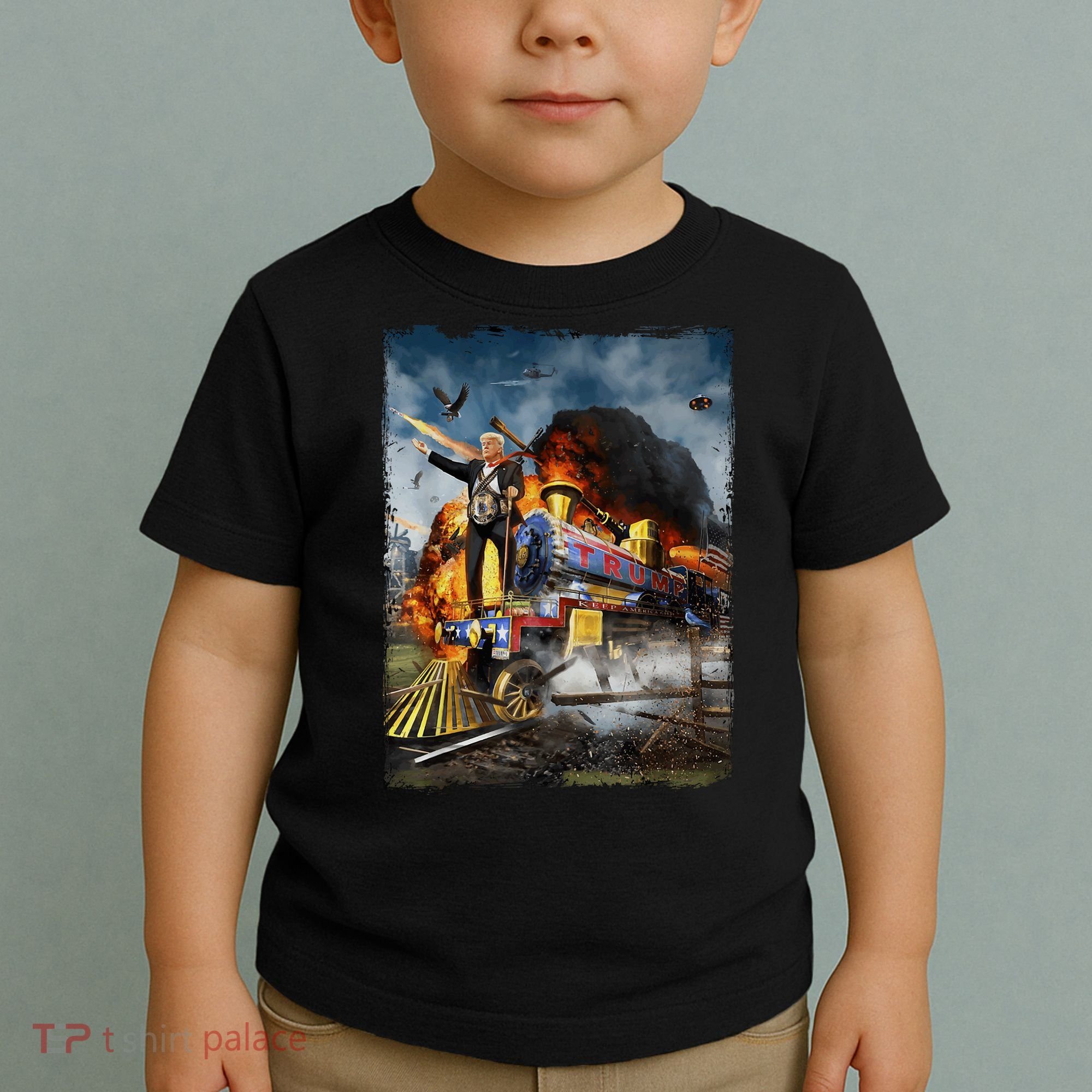 All Aboard The Trump Train Graphic Art Toddler T-Shirt