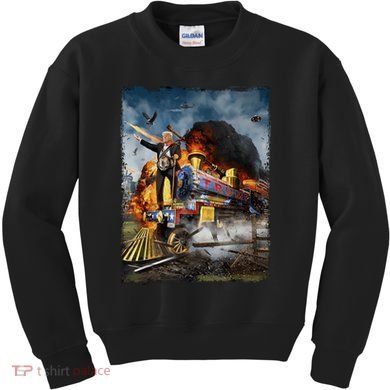 All Aboard The Trump Train Graphic Art Kids Sweatshirt