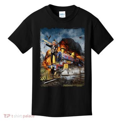 All Aboard The Trump Train Graphic Art Kids T-Shirt