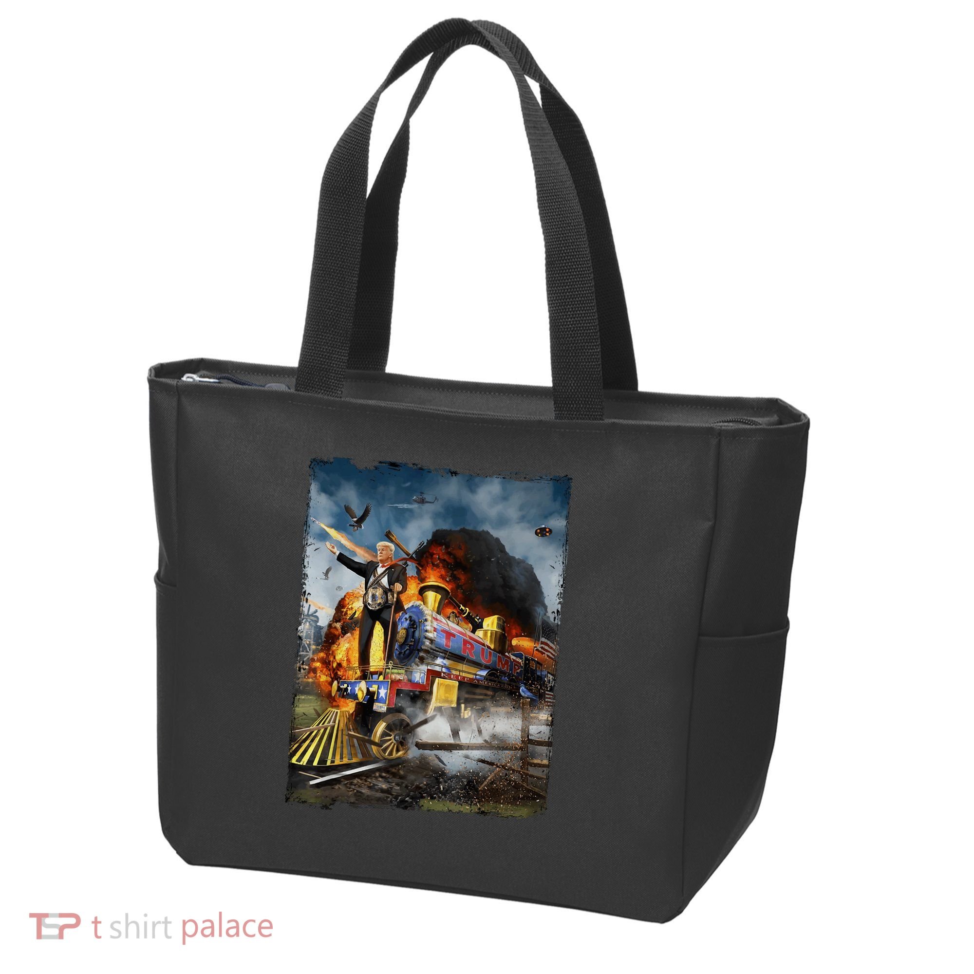 All Aboard The Trump Train Graphic Art Tote Bag