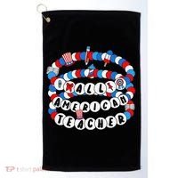 All American Teacher 4th July Bracelet Teacher Appreciation Golf Towel thumb 0