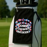 All American Teacher 4th July Bracelet Teacher Appreciation Golf Towel thumb 2