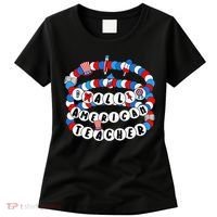 All American Teacher 4th July Bracelet Teacher Appreciation Women's T-Shirt thumb 0