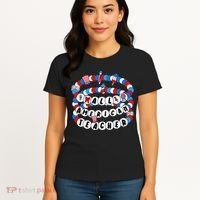 All American Teacher 4th July Bracelet Teacher Appreciation Women's T-Shirt thumb 4