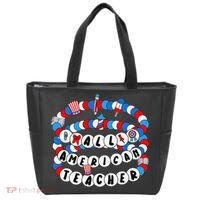 All American Teacher 4th July Bracelet Teacher Appreciation Tote Bag thumb 0