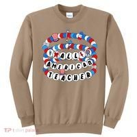 All American Teacher 4th July Bracelet Teacher Appreciation Sweatshirt thumb 0