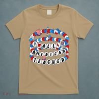 All American Teacher 4th July Bracelet Teacher Appreciation T-Shirt thumb 5