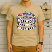 All American Teacher 4th July Bracelet Teacher Appreciation T-Shirt thumb 6