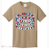 All American Teacher 4th July Bracelet Teacher Appreciation Kids T-Shirt thumb 0
