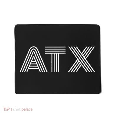 Atx Austin Tx Retro Design In White Mousepad