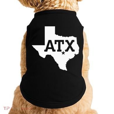 ATX Austin TX Design With Texas Silhouette Doggie Tank