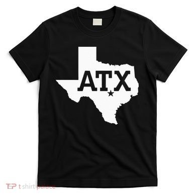 ATX Austin TX Design With Texas Silhouette T-Shirt