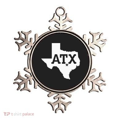 ATX Austin TX Design With Texas Silhouette Ornament